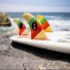 Captain Fin CF Series Twin Tab Thruster Fin Set - Cream - M view 3