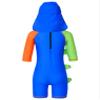 Freebily Kids Boys Cartoon Shark Dinosaur Print Bathing Suit Swimming Surfing Jumpsuit with Cap Set Blue&Green 6-7 Years view 2