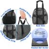 Cosmos Single Bowling Ball Tote Bag Storage Handbag with Ball Holder Pad, Anti-Scratch Compartment & Handle Strap Fits for Use onto Ball Roller, Trolley Bag & Luggage (Bowling Ball NOT included) view 3