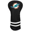 Team Golf NFL Miami Dolphins Vintage Driver Headcover - Printed Team Golf NFL Vintage Driver Golf Club Headcover, Form Fitting Design, Retro Design with Fleece Lining for Extra Club Protection view 1