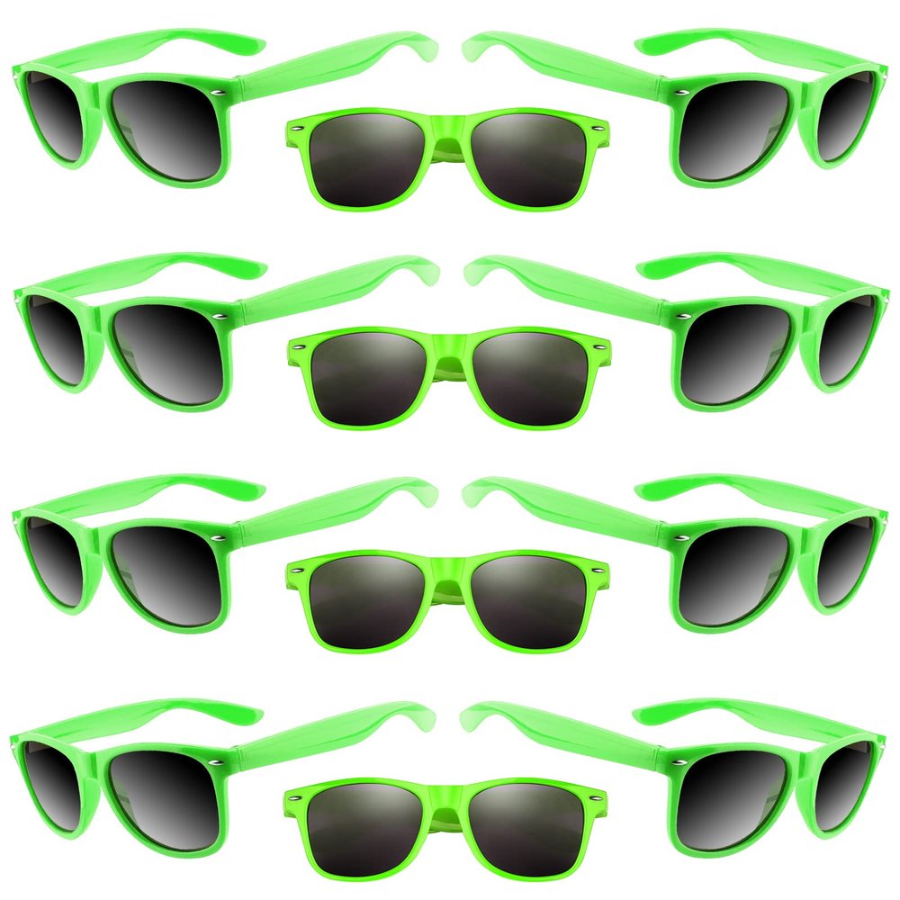 TUPARKA 20 Pack Kids Sunglasses Bulk for Summer Pool Party Favors Birthday Parties Goody Bag Fillers, Green