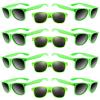 TUPARKA 20 Pack Kids Sunglasses Bulk for Summer Pool Party Favors Birthday Parties Goody Bag Fillers, Green view 1
