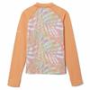Columbia Youth Unisex Sandy Shores Printed Long Sleeve Sunguard, Peach Dye Palms/Peach, Large view 2
