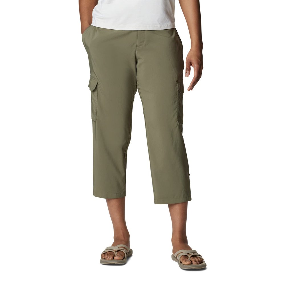 Columbia Women's Silver Ridge Utility Capri, Stone Green, 6