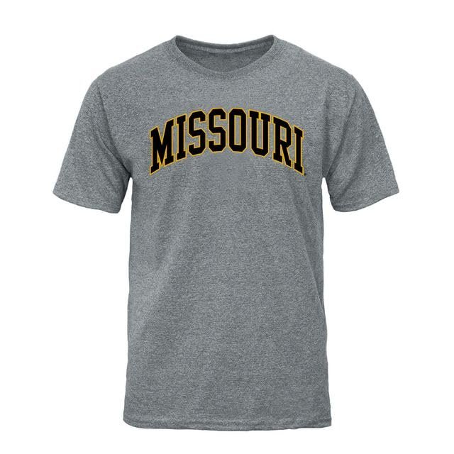 Barnesmith University of Missouri Mizzou, MU Tigers Short Sleeve Adult Unisex T-Shirt, Classic, Charcoal Grey, X-Large