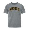 Barnesmith University of Missouri Mizzou, MU Tigers Short Sleeve Adult Unisex T-Shirt, Classic, Charcoal Grey, X-Large view 1