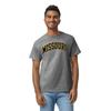 Barnesmith University of Missouri Mizzou, MU Tigers Short Sleeve Adult Unisex T-Shirt, Classic, Charcoal Grey, X-Large view 2