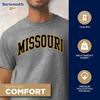 Barnesmith University of Missouri Mizzou, MU Tigers Short Sleeve Adult Unisex T-Shirt, Classic, Charcoal Grey, X-Large view 3