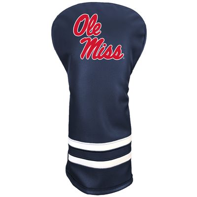 Team Golf NCAA Mississippi Vintage Driver Headcover - Printed Team Golf NCAA Vintage Driver Golf Club Headcover, Form Fitting Design, Retro Design with Fleece Lining for Extra Club Protection