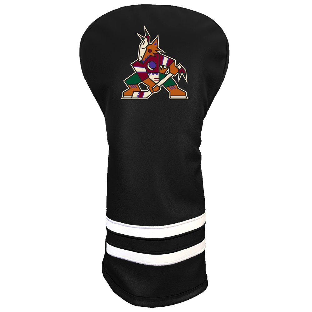 Team Golf NHL Arizona Coyotes Vintage Driver Headcover - Printed Team Golf NHL Vintage Driver Golf Club Headcover, Form Fitting Design, Retro Design with Fleece Lining for Extra Club Protection