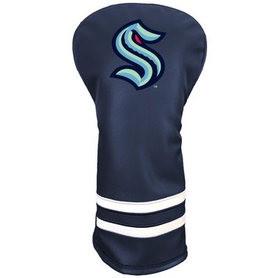 Team Golf NCAA Seattle Kraken Vintage Driver Headcover - Printed Team Golf NCAA Vintage Driver Golf Club Headcover, Form Fitting Design, Retro Design with Fleece Lining for Extra Club Protection