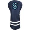 Team Golf NCAA Seattle Kraken Vintage Driver Headcover - Printed Team Golf NCAA Vintage Driver Golf Club Headcover, Form Fitting Design, Retro Design with Fleece Lining for Extra Club Protection view 1