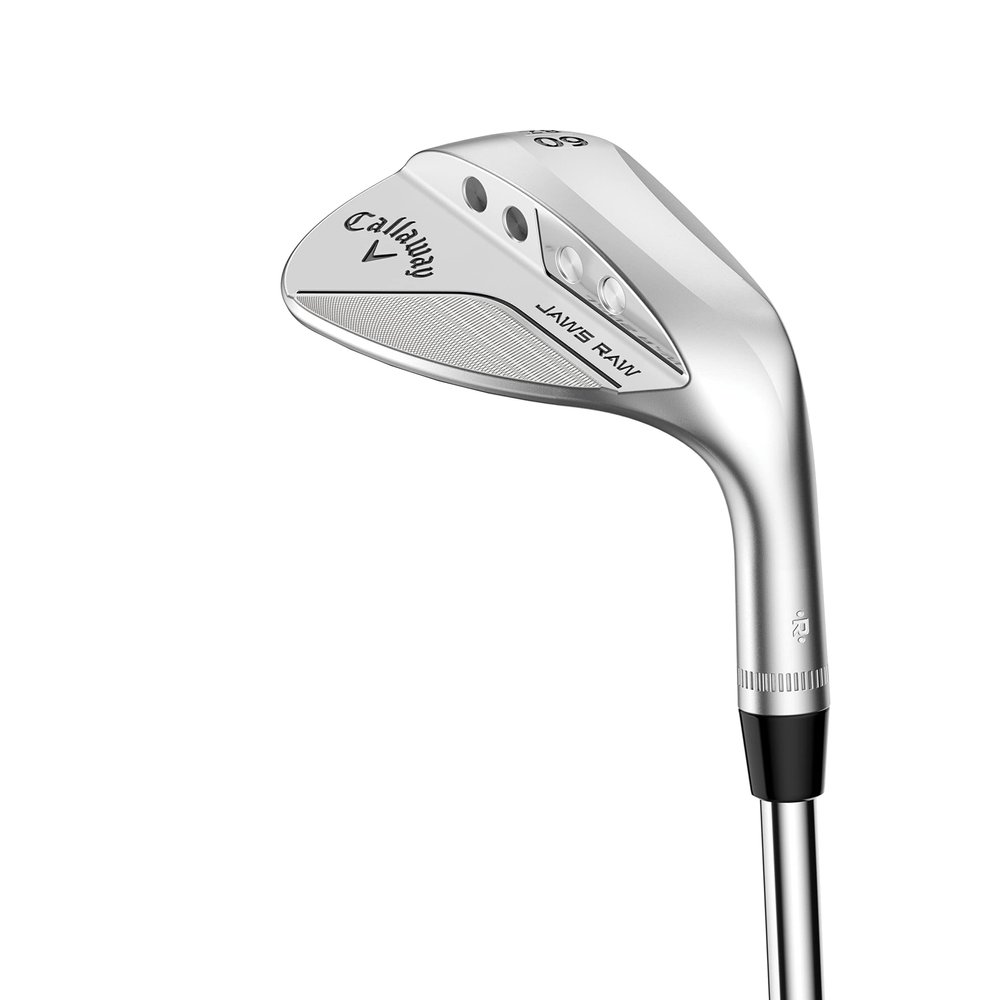 Callaway Jaws RAW Chrome Lob Wedge, Left Handed, 60-10 (Bounce) S Grind, Steel, Wedge Flex, Standard