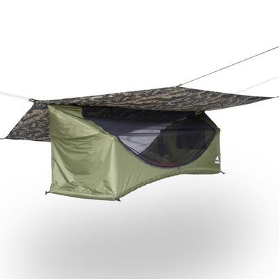 Haven Tent XL Lay-Flat Hammock Tent (Digital Camo) Spacious Camping Hammock Tent for 1 Person Includes XL Insulated Pad, Mosquito Net & Rainfly