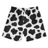Aflyko Boys' Board Shorts Cow Print Black White Swim Trunk Beach Swimwear XS view 2