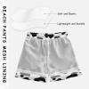 Aflyko Boys' Board Shorts Cow Print Black White Swim Trunk Beach Swimwear XS view 3