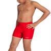LEAO Youth Boys' Swim Jammers Solid Swimsuit Square Leg Swimming Shorts UPF 50+ Sun Pretection Quick Dry Red M view 1