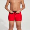 LEAO Youth Boys' Swim Jammers Solid Swimsuit Square Leg Swimming Shorts UPF 50+ Sun Pretection Quick Dry Red M view 3
