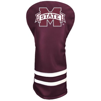 Team Golf NCAA Mississippi ST Vintage Driver Headcover - Printed Team Golf NCAA Vintage Driver Golf Club Headcover, Form Fitting Design, Retro Design with Fleece Lining for Extra Club Protection