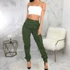 DvaeMalligo Army Green Cargo Pants Womens Joggers Hiking Pants Slim Outdoor Tapered Sweatpants Active Works Pants with Multi Pockets view 3