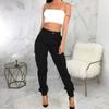 DvaeMalligo Black Cargo Pants Womens Joggers Hiking Pants with Multi Pockets Slim Outdoor Tapered Sweatpants Active Works Pants view 3