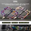 GORIX Bike Flat Pedals Wide CNC Lightweight with Non-Slip Pin Spike Oil Slick Road Mountain MTB Bicycle (GX-Fi777) view 3