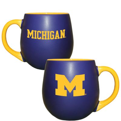 Michigan Wolverines 18oz Ceramic Welcome Mug, Blue, Gold