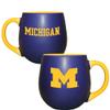 Michigan Wolverines 18oz Ceramic Welcome Mug, Blue, Gold view 1