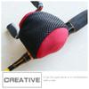 BESPORTBLE Fishing Reel Bag Portable Case Fly Fishing Accessories Neoprene Nylon Material Black,red view 3