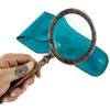 Henry Hughes Antique Brass Magnifying Glass Leather Case & Engraved Nautical Chain Compass w/Leather Case view 3