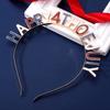 NVENF 4th of July Patriotic Headband Rhinestone American Flag Star Hairband for Women Independence Day Costume Party Headwear view 2