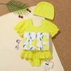 IBTOM CASTLE Kids Baby One Piece Swimsuit Toddler Swimsuit with 8 Removable Buoyancy Sticks Swim Vest Swimwear Bathing Suit for Boys and Girls Yellow - Duck 2-3T view 3