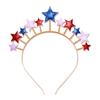 NVENF 4th of July Patriotic Headband Rhinestone American Flag Star Hairband for Women Independence Day Costume Party Headwear view 1