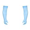 Hedmy Men's Semi Sheer Glossy Long Tulle Gloves Elbow Length Opera Party Armsleeve Arthritis Gloves Blue One Size view 4