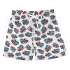 Aflyko Boys' Board Shorts Cute Train Blue Red Swim Trunk Beach Swimwear 3T view 1
