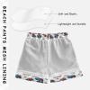 Aflyko Boys' Board Shorts Cute Train Blue Red Swim Trunk Beach Swimwear 3T view 3