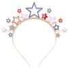 NVENF 4th of July Patriotic Headband Rhinestone American Flag Star Hairband for Women Independence Day Costume Party Headwear view 1