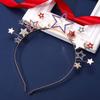 NVENF 4th of July Patriotic Headband Rhinestone American Flag Star Hairband for Women Independence Day Costume Party Headwear view 2