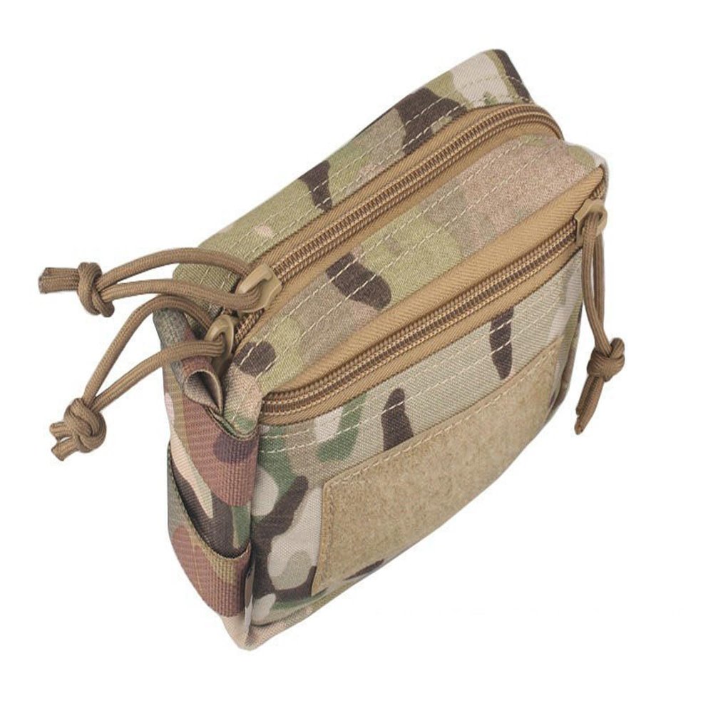 Tactical Plug-in Debris Waist Bag Molle Military Combat Pouch (Black)