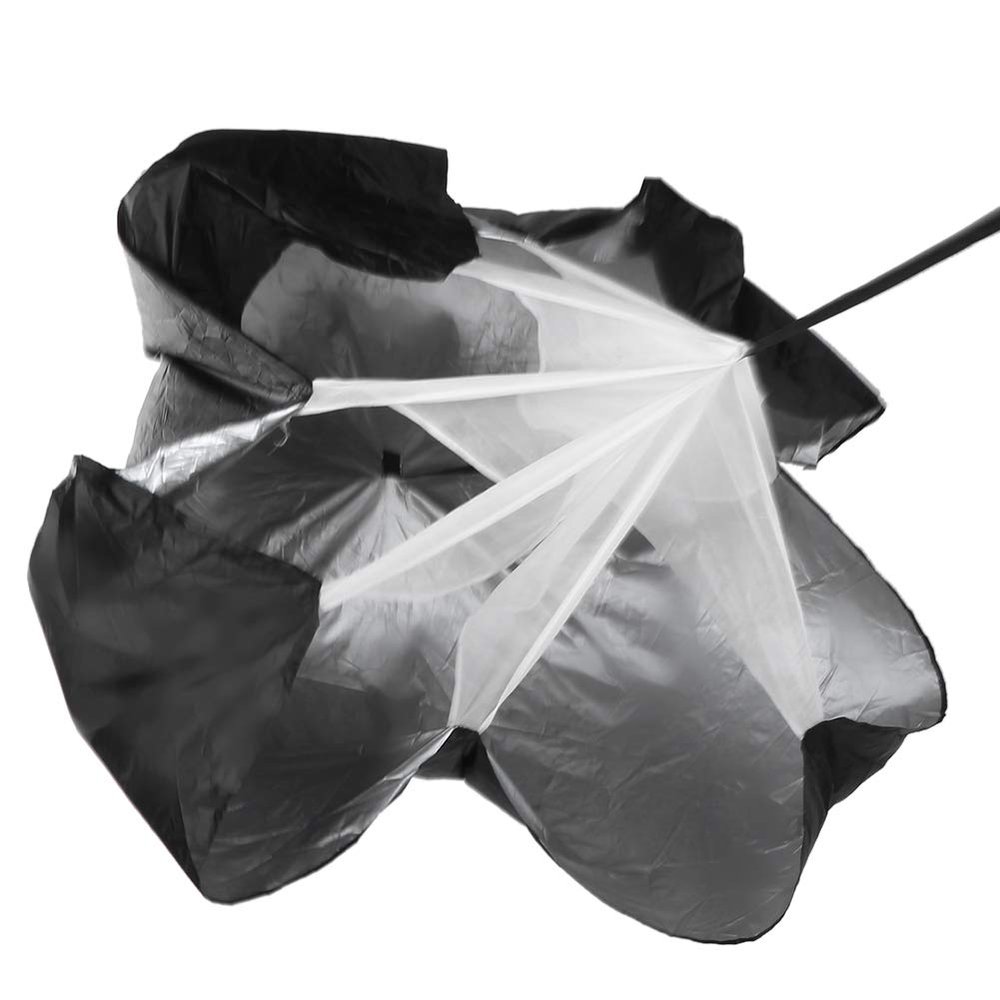 Training Resistance Parachute,plplaaoo Running Parachute for Speed Training, Power Umbrella Freeweight Running Strength Exercise, Improve Footwork Any Sport, Running Speed Training Black, trainin