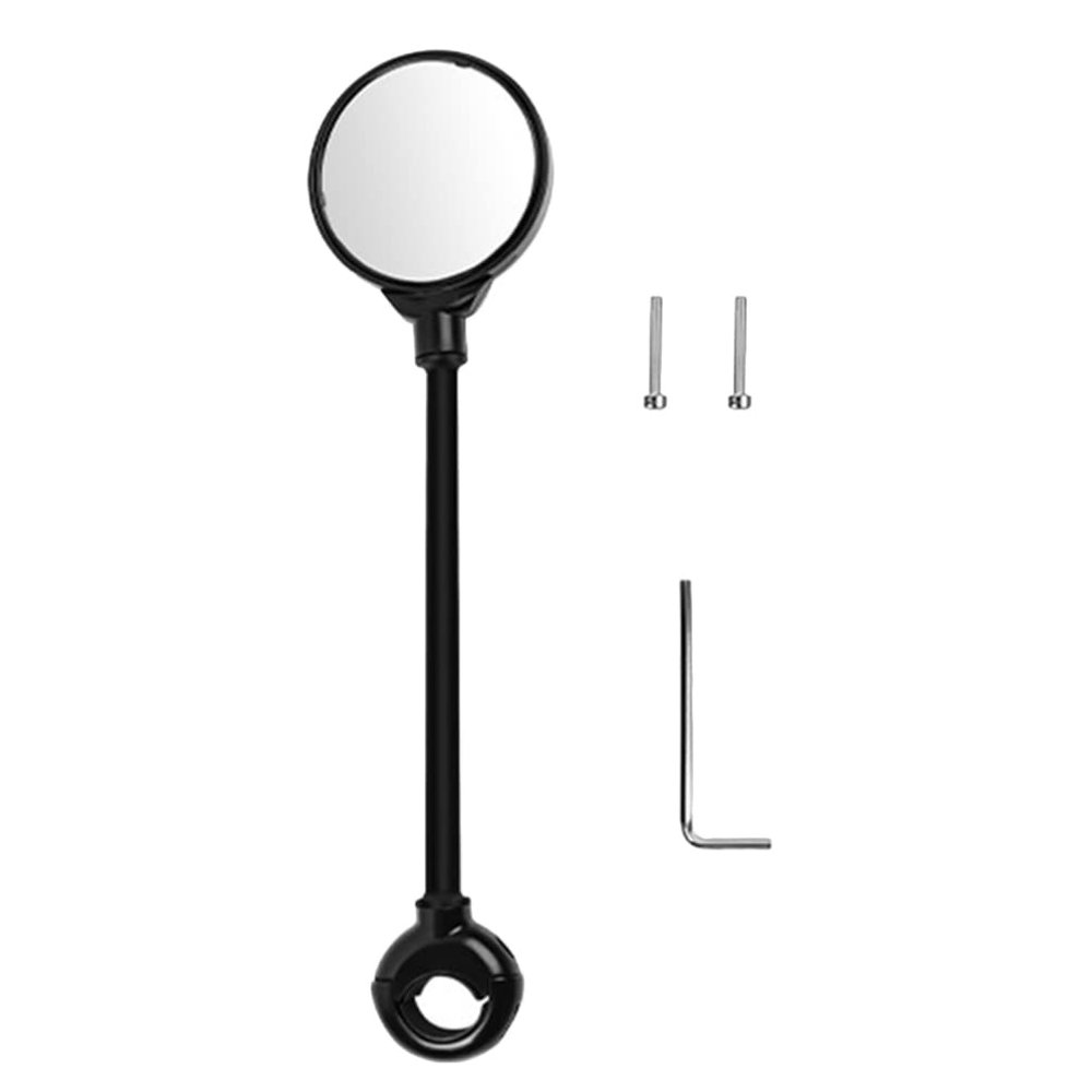 Adjustable Bike Rear View Mirror Motorcycle Handlebar Mirror Rotatable for and Easy Installation Visibility