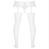 Sxiwei Men Sissy Lace Ruffled Pouch Panties Skirted Thong Underwear Pantyhose Stocking Crossdress Lingerie Type D One Size view 2