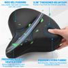 CDYWD Oversized Bike Seat for Men & Women, Comfortable Gel Padded, Extra Wide Bicycle Seat Cushion Comfort, Replacement Saddle for Peloton, Stationary Exercise Bike, Mountain Bike, Cruiser, City Bike view 3
