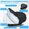 CDYWD Oversized Bike Seat for Men & Women, Comfortable Gel Padded, Extra Wide Bicycle Seat Cushion Comfort, Replacement Saddle for Peloton, Stationary Exercise Bike, Mountain Bike, Cruiser, City Bike view 4