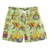 Aflyko Boys' Board Shorts Tractor Cute House Swim Trunk Beach Swimwear XS view 1