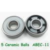 SUOFEILAIMU 627RS Ceramic 5 Balls Bearing Quad Skates Artistic Skates Bearings ABEC 11 Roller Art Quad Skating Bearing 627 (Color : 1pc Zro2 5 Balls 627) view 4