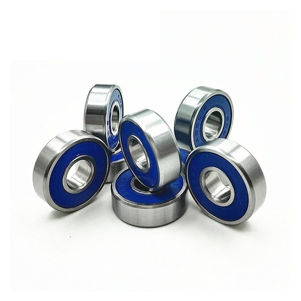 SUOFEILAIMU 608-2rs Bearing for Scooter Inline Skate Wheels Skate Shoes Bearing 608 Gcr15 ABEC 9 Skateboard Longboard Bearing (Color : 8pcs Blue Abec9 Gcr15)