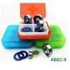 SUOFEILAIMU 608-2rs Bearing for Scooter Inline Skate Wheels Skate Shoes Bearing 608 Gcr15 ABEC 9 Skateboard Longboard Bearing (Color : 8pcs Blue Abec9 Gcr15) view 3
