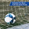EMEKIAN Soccer Goal Net, 2 Pcs Backyard Professional Match Training Sports Netting, Full Size Heavy Duty Weather Resistance Replacement Polyethylene Outdoor Soccer Nets Set 10 Ft x 6.5 Ft view 4