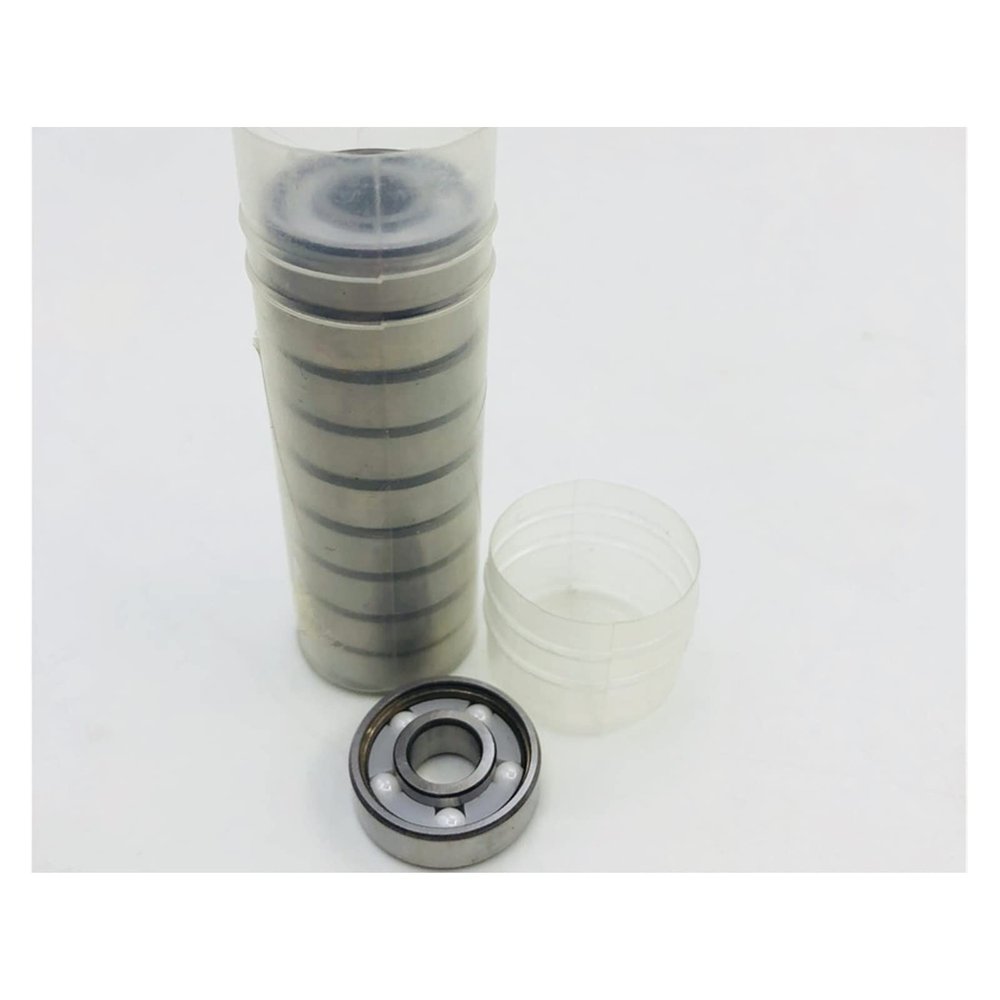 SUOFEILAIMU 608 ABEC-11 Ceramic 5 Balls Bearing for Skateboard Inline Skate Longboard Roller Skates Stable Ceramic Skate Bearings (Color : 10pcs)